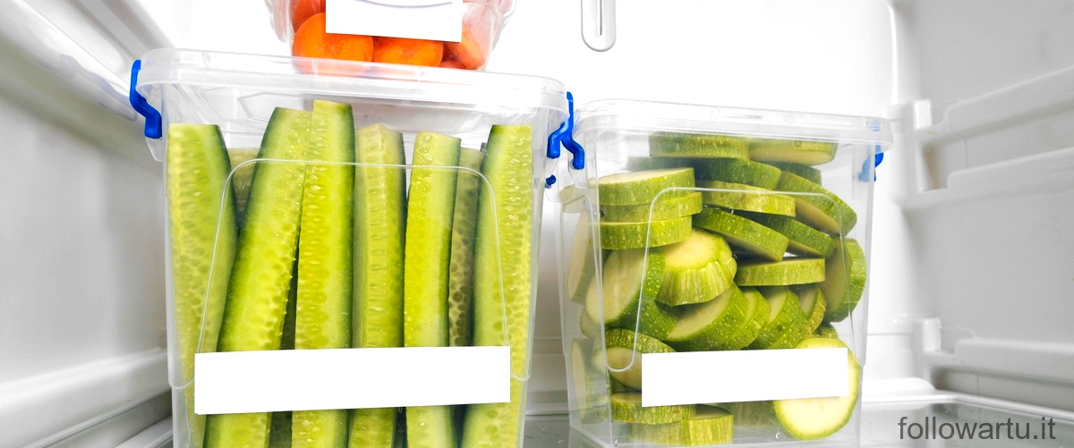 Domanda corretta: Come posso congelare le zucchine crude?