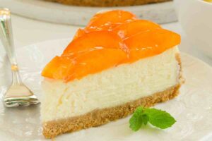 Cheesecake alle pesche